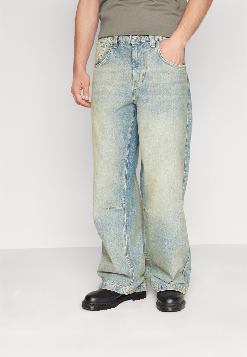 Sweat jeans bermuda, slim fit (set van 2) donkerblauw denim lichtblauw