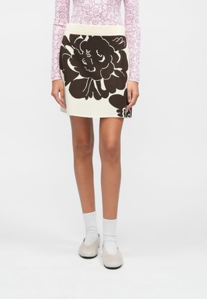 LILAT PIONI - Φούστα σε γραμμή Α - brown/light beige