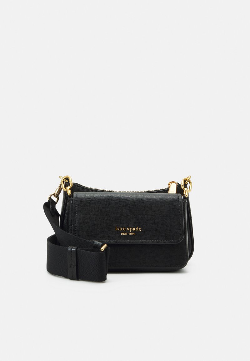 kate spade new york - 2 IN 1 MORGAN SAFFIANO DOUBLE CROSSBODY SET - Torba čez telo - black, Povečajte