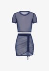 LSCN BY LASCANA SHIRT AND SKIRT SET - Paplūdimio reikmuo - blue