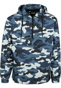 Urban Classics - CAMO PULL OVER WINDBREAKER - Cortaviento - blue Imagen en miniatura 1