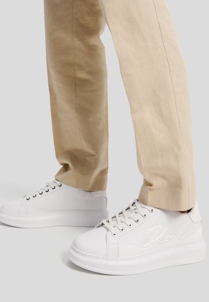 KAPRI MENS KARL SIGNIA SHINE - Trainers - white lthr / mono