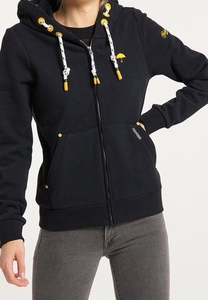 Sudadera con cremallera - black