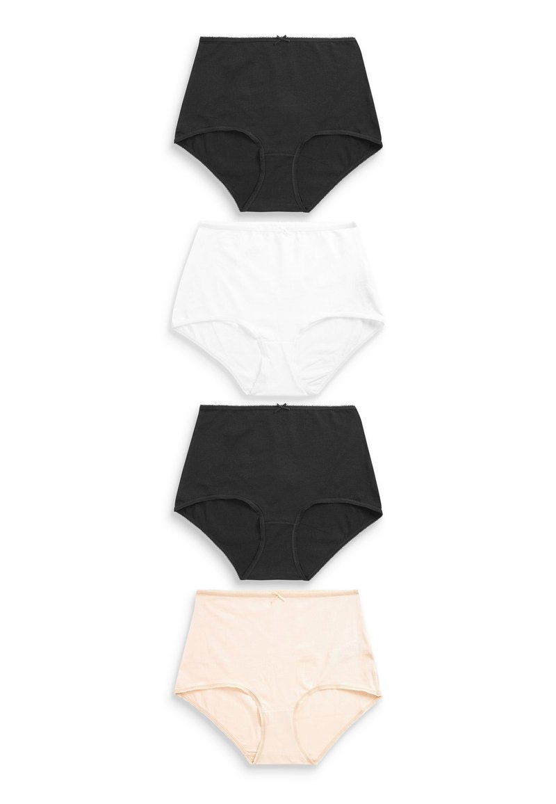 Next RICH 4 PACK  - Kalhotky - black white nude