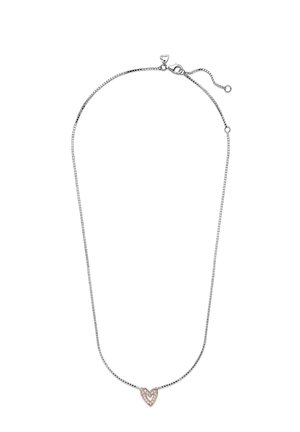 SPARKLING FREEHAND HEART - Collier - sterling silver and rose gold plated