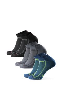 LONG DISTANCE  3 PACK   - Ankelsockor - grey black blue