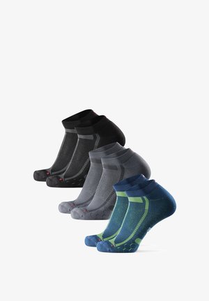 LONG DISTANCE 3 PACK - Calcetines tobilleros - grey black blue