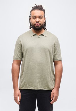 JJKANE SPLIT NECK - Bluză polo - vetiver