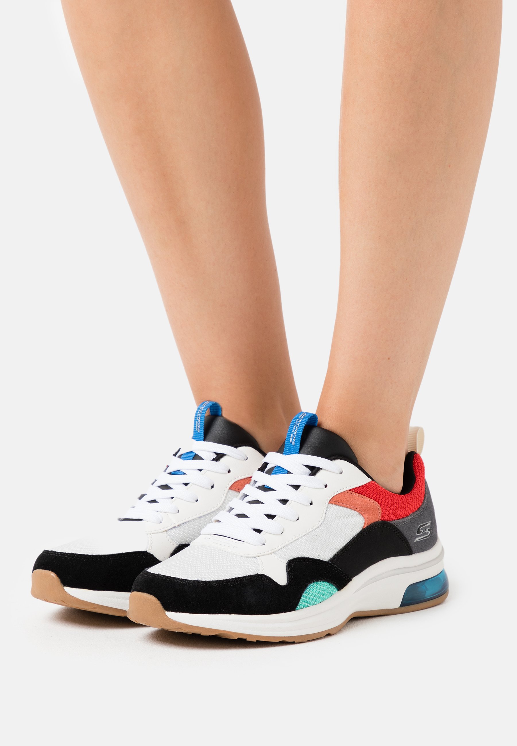 Skechers Sport BOBS PULSE AIR - Sneakers - white/black/red/vit - Zalando.se