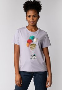 watapparel BALLOON SPACEMAN - T-shirt print - lavender