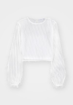 VIFEATHER CROPPED - Langarmshirt - cloud dancer