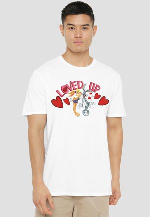 Cotton Soul, LOONEY TUNES BUGS AND LOLA LOVED UP VALENTINE'S DAY - Print T-shirt - white