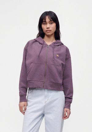 Dickies, OAKPORT ZIPPED HOODIE - Суитшърт с цип - vintage violet