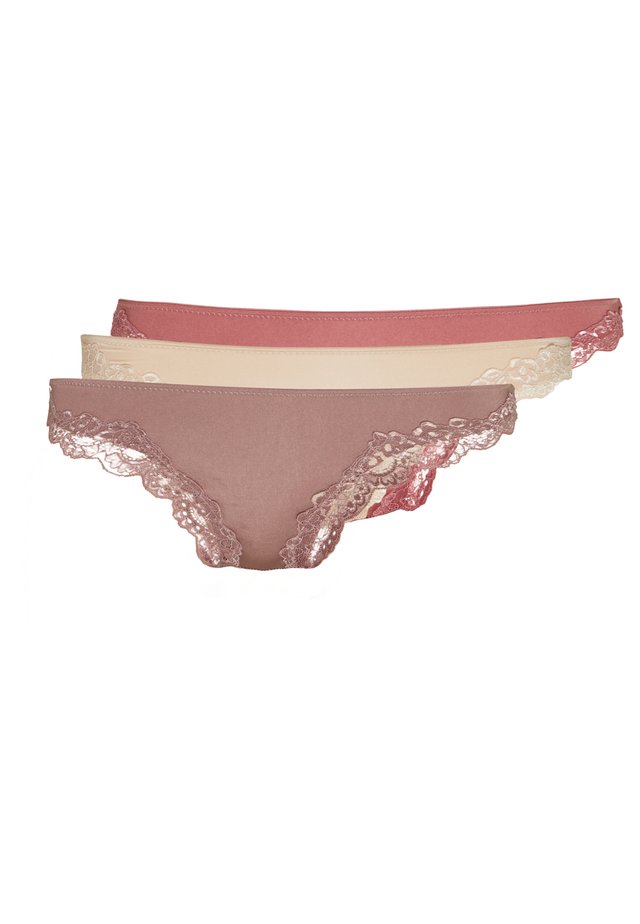 Samira 3 pack thong - String - pink/rose/nude