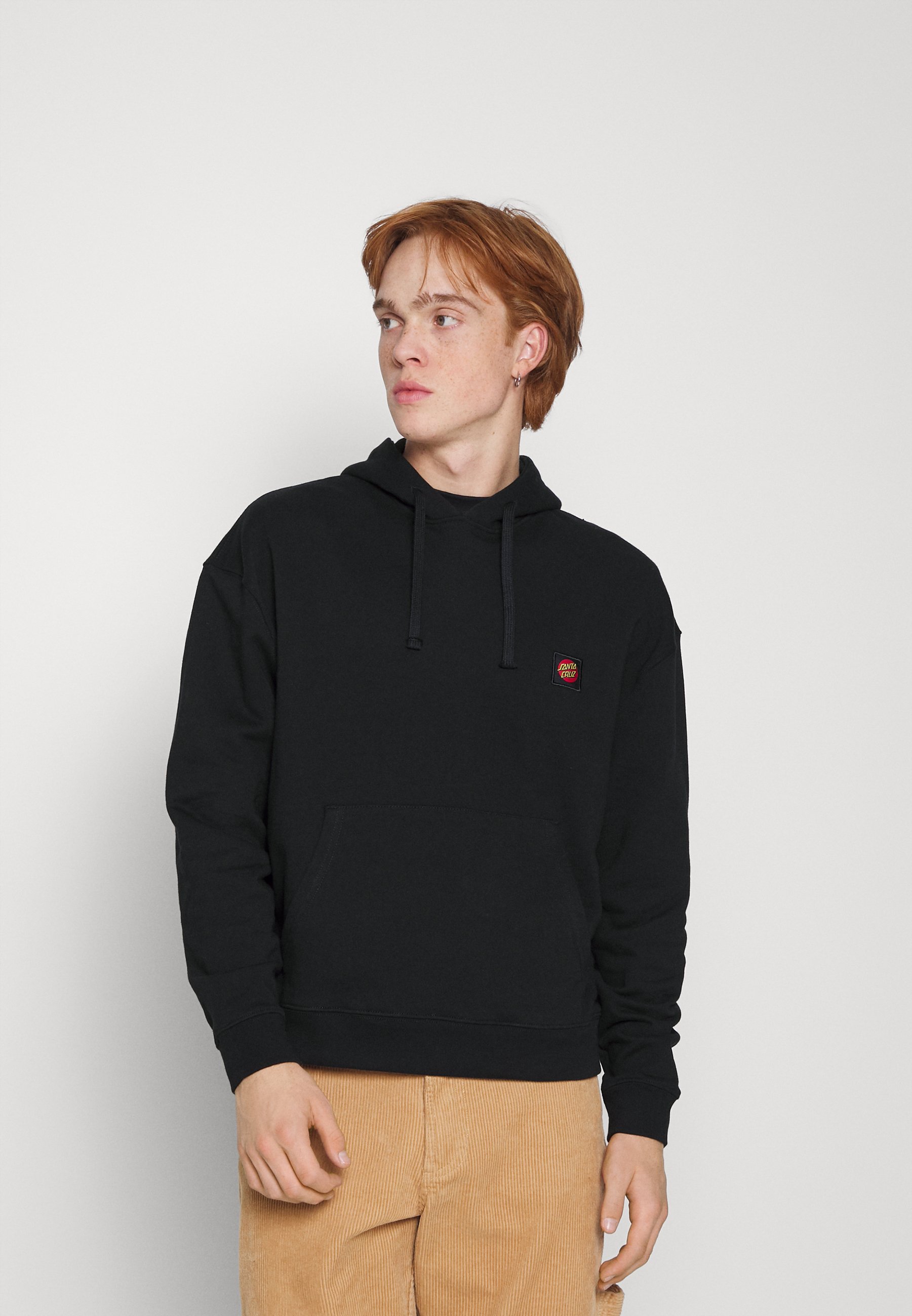 Santa Cruz CLASSIC LABEL HOOD - Sweater - black/zwart - Zalando.nl