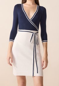 Anna Field Stickad klänning - dark blue