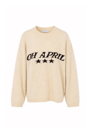 OH APRIL, MOANI KNIT JUMPER - Strickpullover - beige