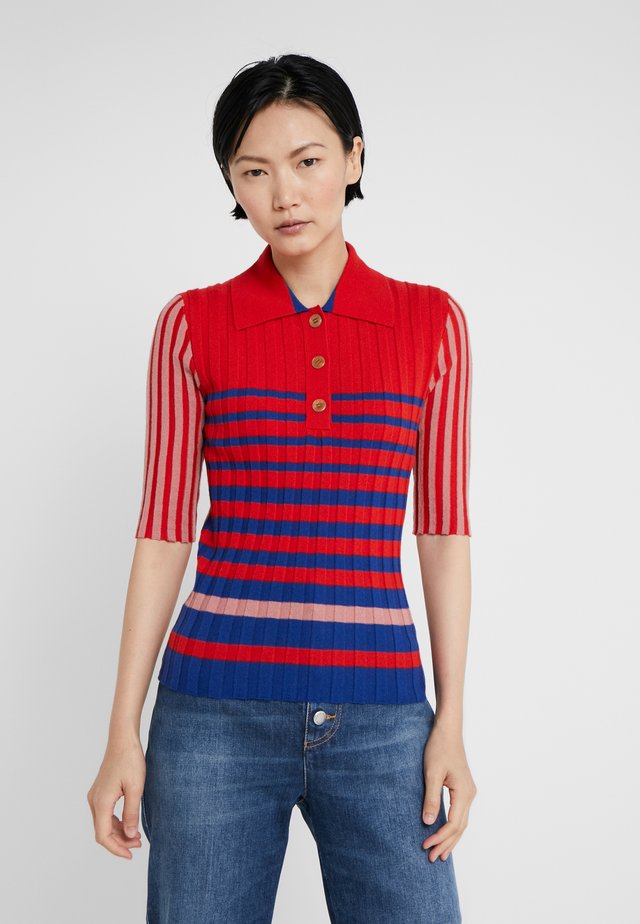 T-shirt imprimé - carmin/lapis