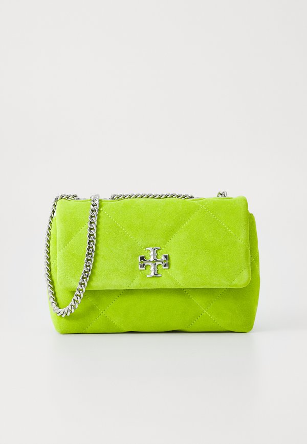 KIRA DIAMOND QUILT SMALL CONVERTIBLE SHOULDER BAG - Cross body bag - bitter lime