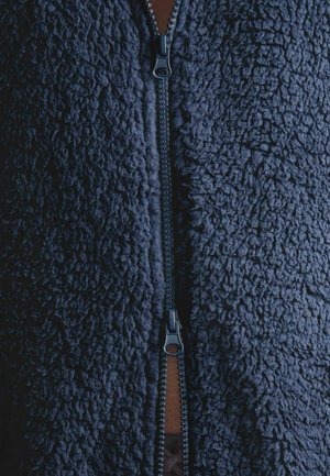 Next, REGULAR FIT - ZIP THROUGH BORG DRESSING GOWN - Peignoir - navy blue