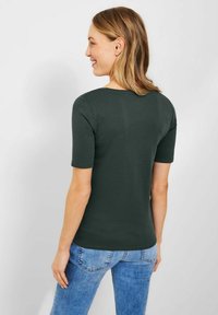 Cecil IN UNIFARBE - T-Shirt basic - grün