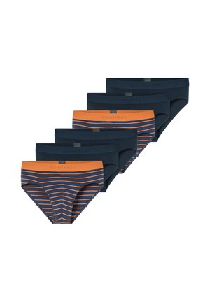 6 PACK - Slip - dunkelblau   orange