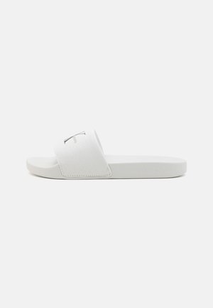 SLIDE MONOGRAM - Mules - bright white/black