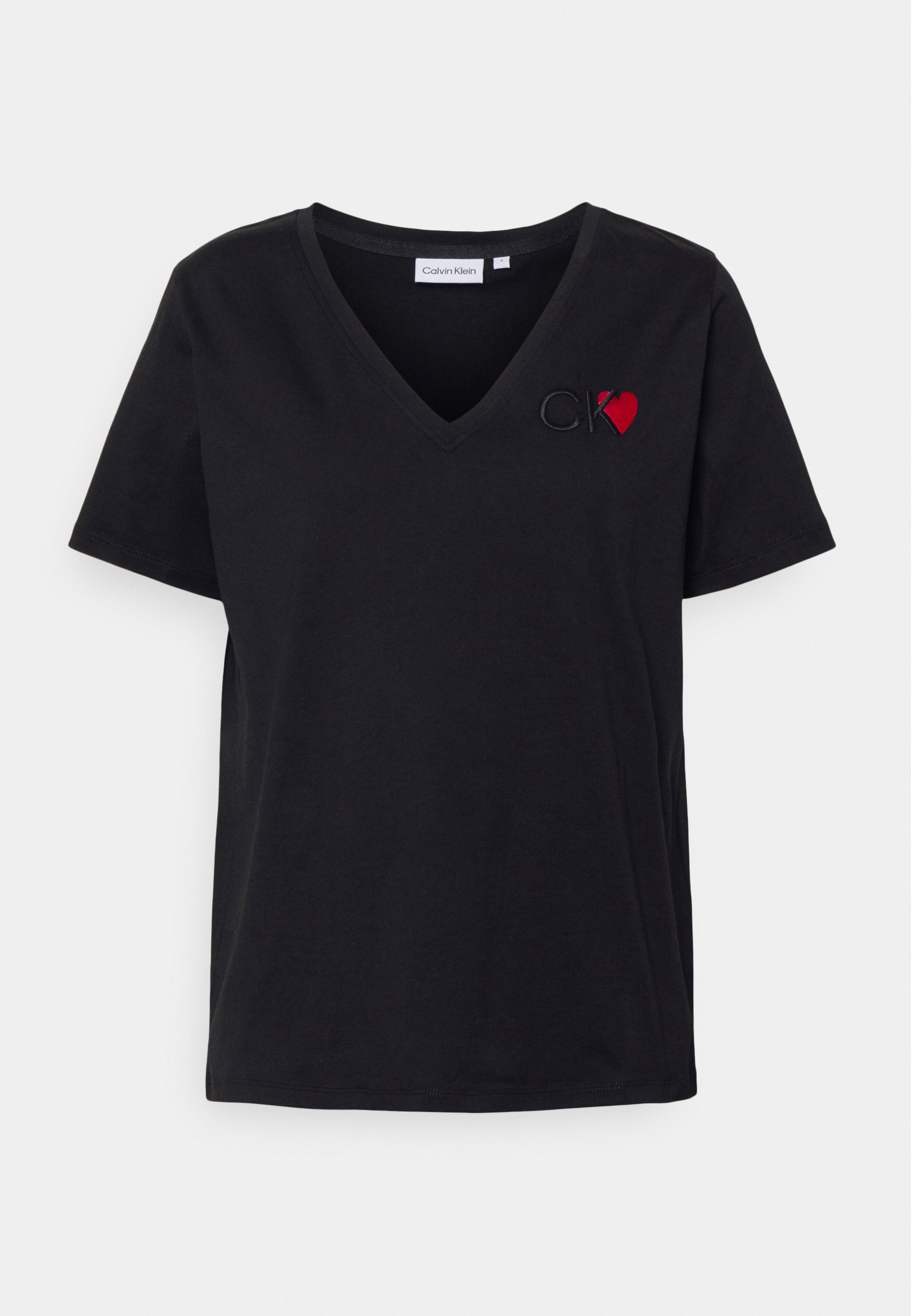 calvin klein white v neck t shirts