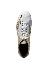 Mizuno ΑLPHA ELITE - Scarpe da calcio per terreni duri - white ge gold black