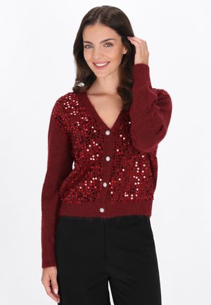 Cardigan - burgundy