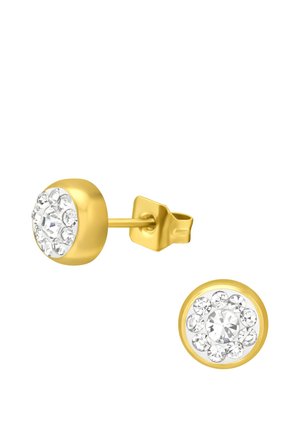 CHIRURGEN RUND MIT KRISTALL - Orecchini - gold-coloured