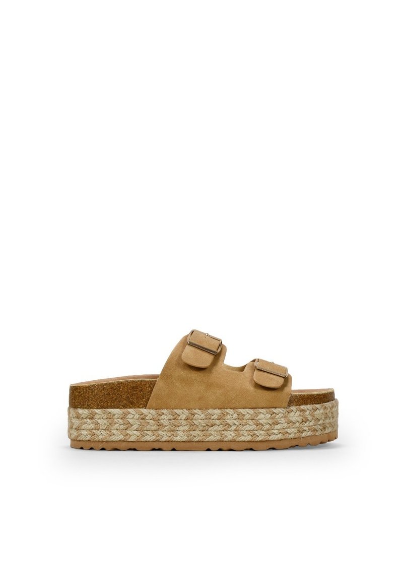 Bosanova CON ESPARTO BICOLOR - Mules de tacón - tostado