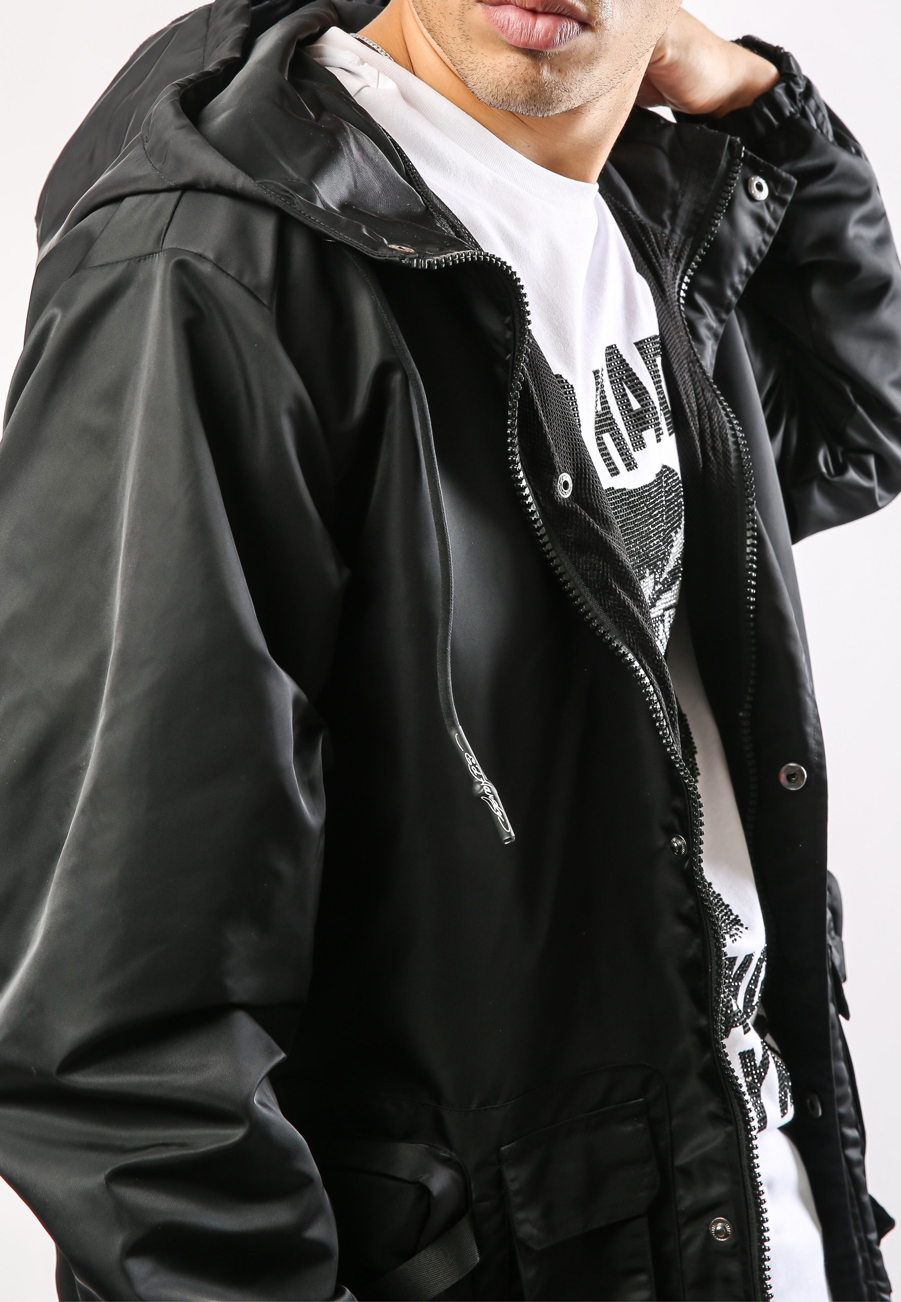 Ed Hardy TIGER-BELLOWS HOODED JACKET 