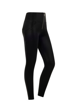 IN EFFETTO LUCIDO - Leggings - nero