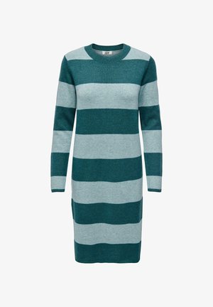 MARCO L/S AT KNEE STRIPED - Jumper dress - atlantic deep tourmaline melange