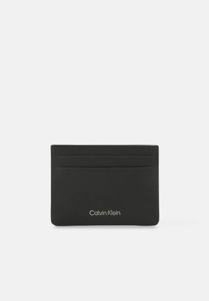 Calvin Klein CONCISE CARDHOLDER UNISEX - Geldbörse -  black