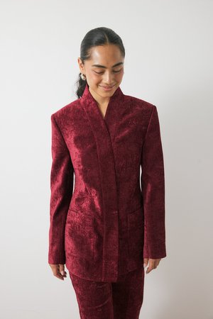 NA-KD FITTED  - Blazer - burgundy