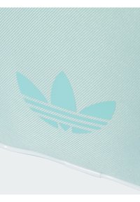 Superficie azzurra con texture che presenta un grande logo ritagliato con tre foglie e tre strisce orizzontali sottostanti.