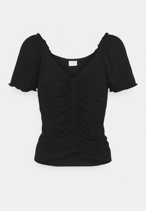 VIBIX RUTCHED - Tricou cu imprimeu - black