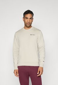 Champion ICONS CONTRAST CREWNECK  - Sweatshirt - beige