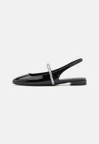 STEFANIE FLAT - Slingback ballet pumps - black/clear