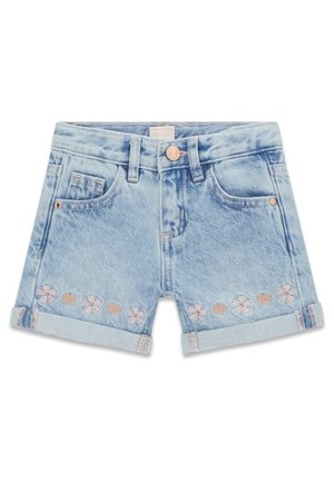 BESTICKTE - Jeansshort - hellblau