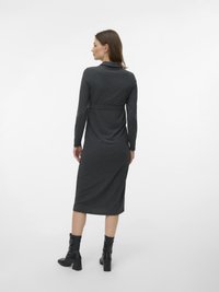MAMALICIOUS MLELLY MIDI DRESS - Žerzejové šaty - dark grey