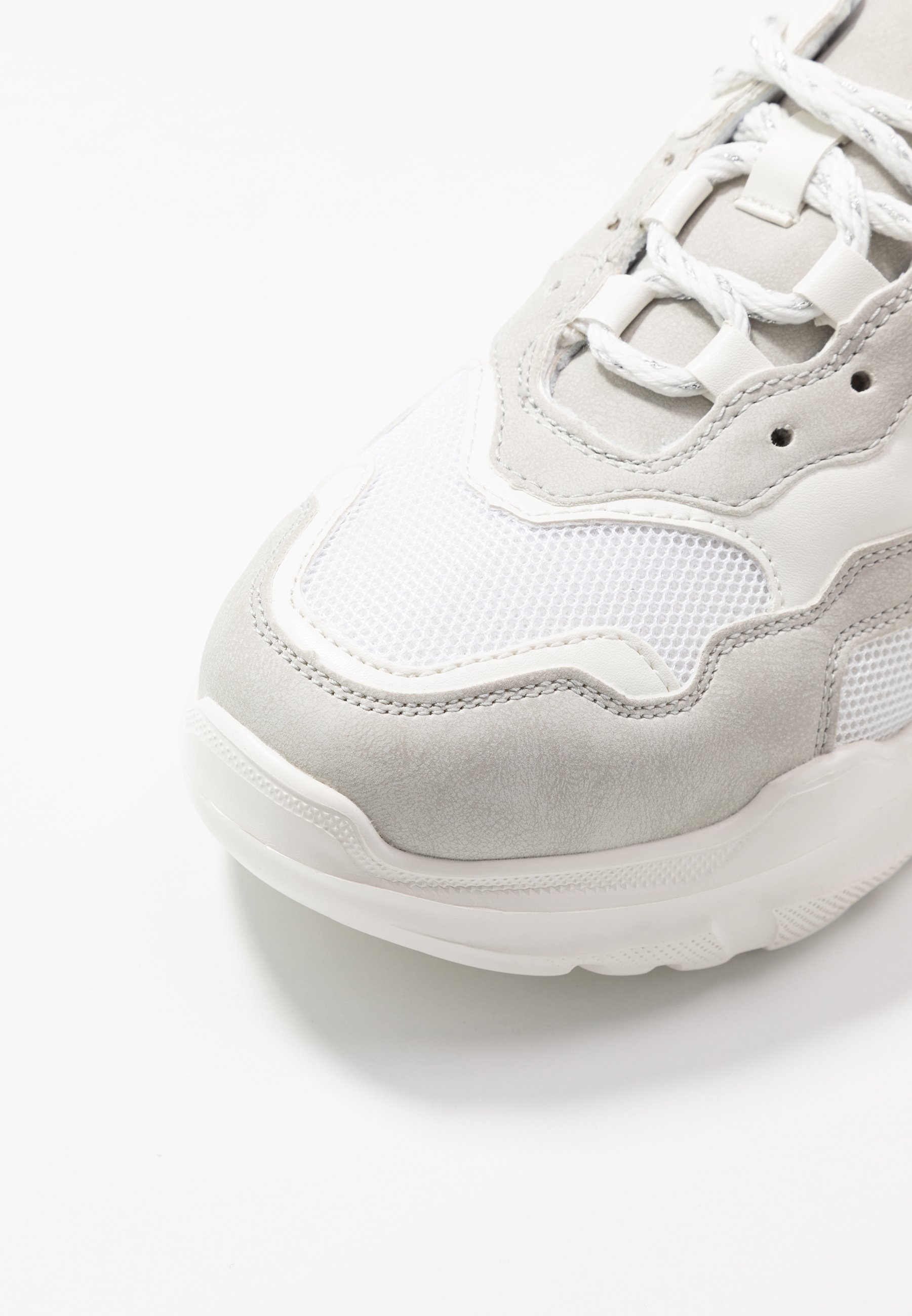 Miss Selfridge TUCKER CHUNKY TRAINER Joggesko whitegrey Lost Ink CHUNKY SEAM DETAIL TRAINER Joggesko white