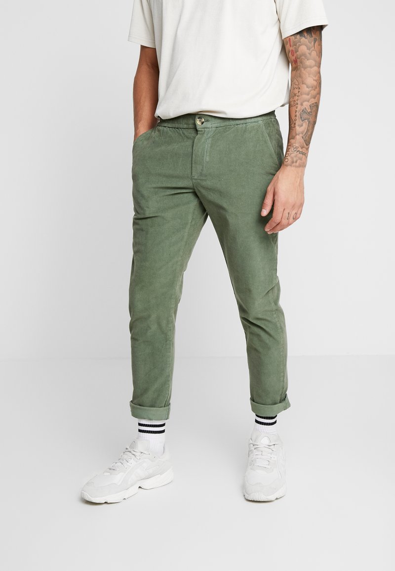 Redefined Rebel RON PANTS SLIM FIT - Calças - duck green