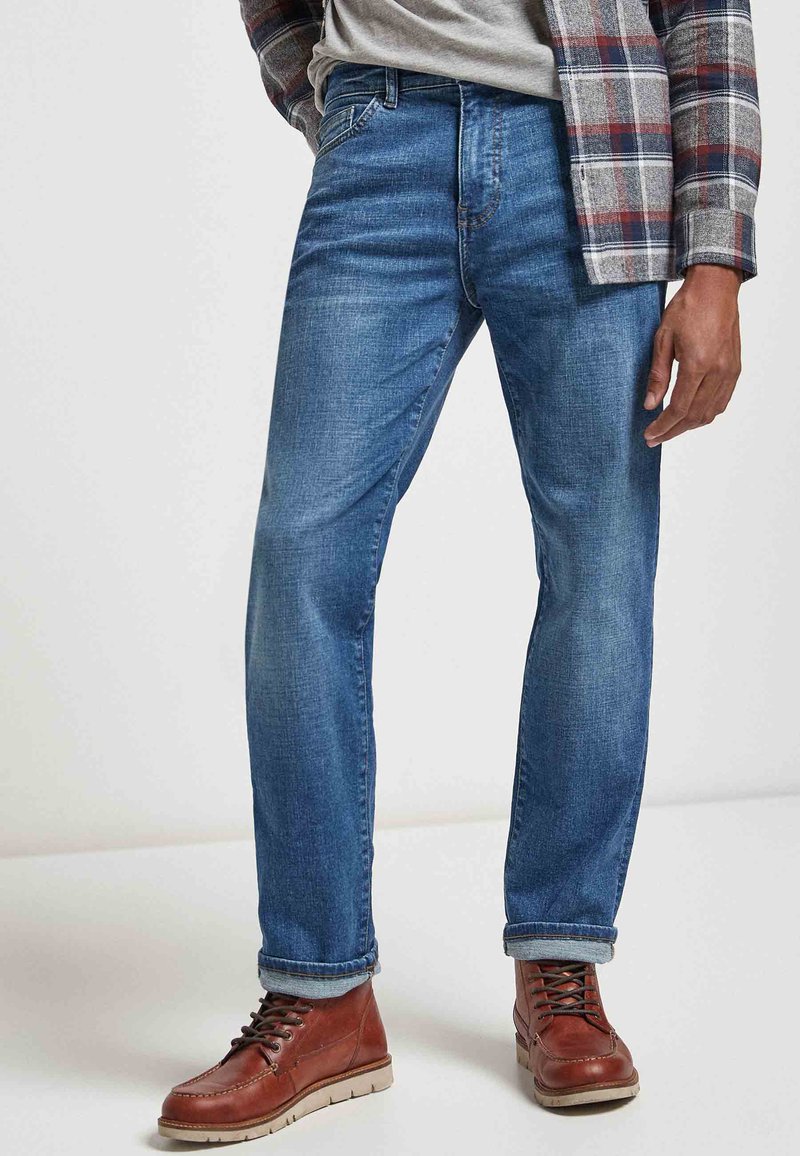 Next Cotton Stretch - Džíny Straight Fit - blue