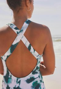 Next ESSENTIAL POOL  - Maillot de bain - white teal blue tie dye