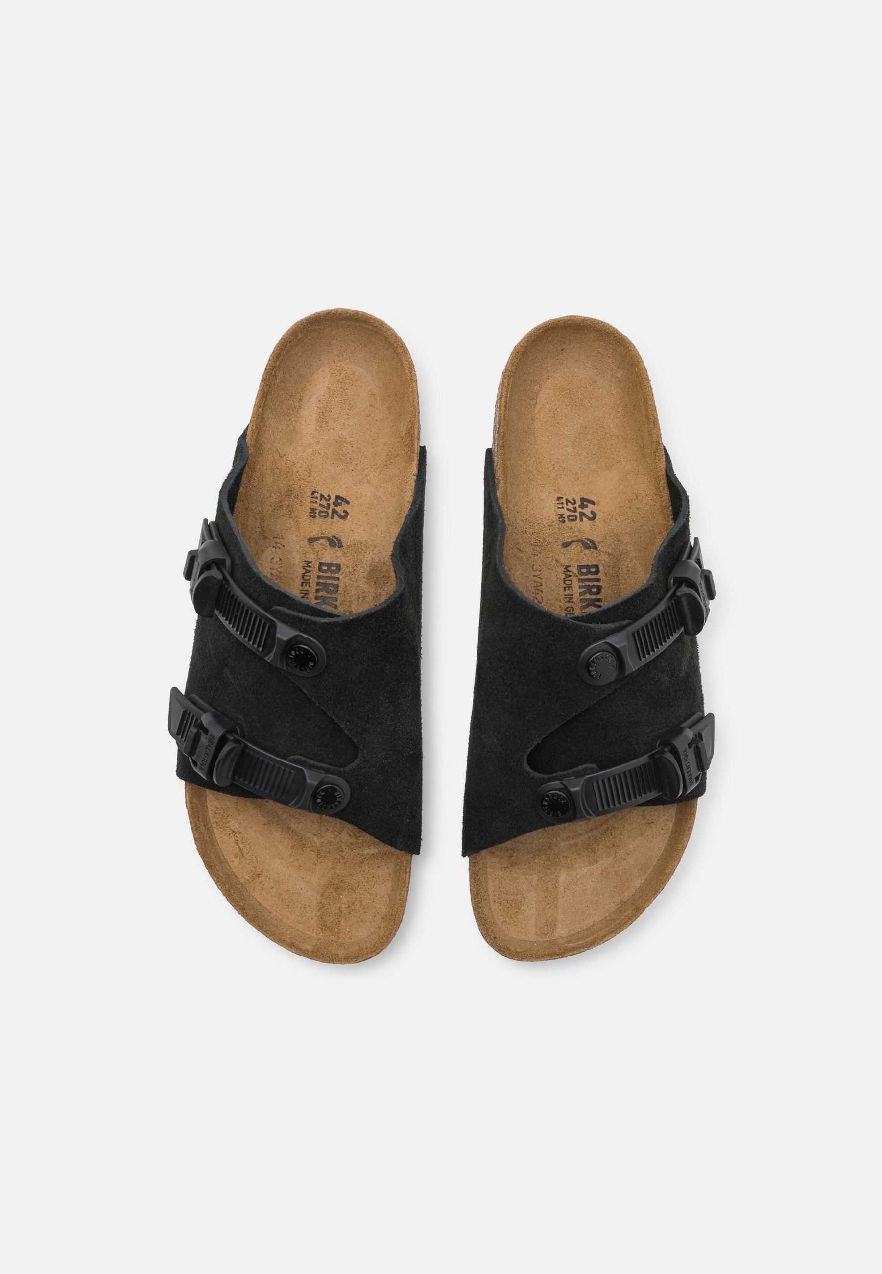 Birkenstock ZÜRICH TECH NARROW UNISEX - Sandals - black - Zalando