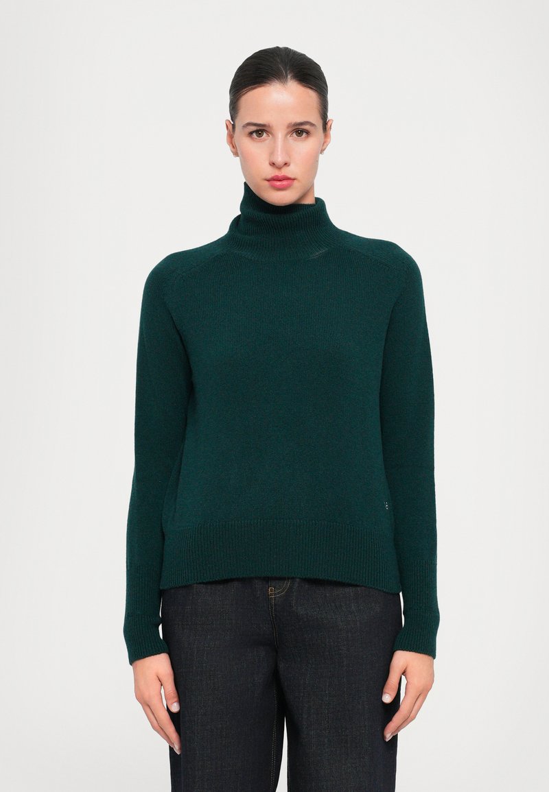 Victoria Beckham POLO NECK  - Jersey de punto - dark pine