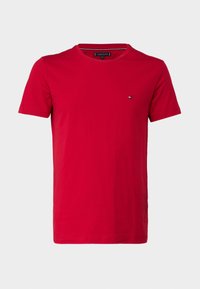 STRETCH SLIM FIT TEE - Basic T-shirt - medium red